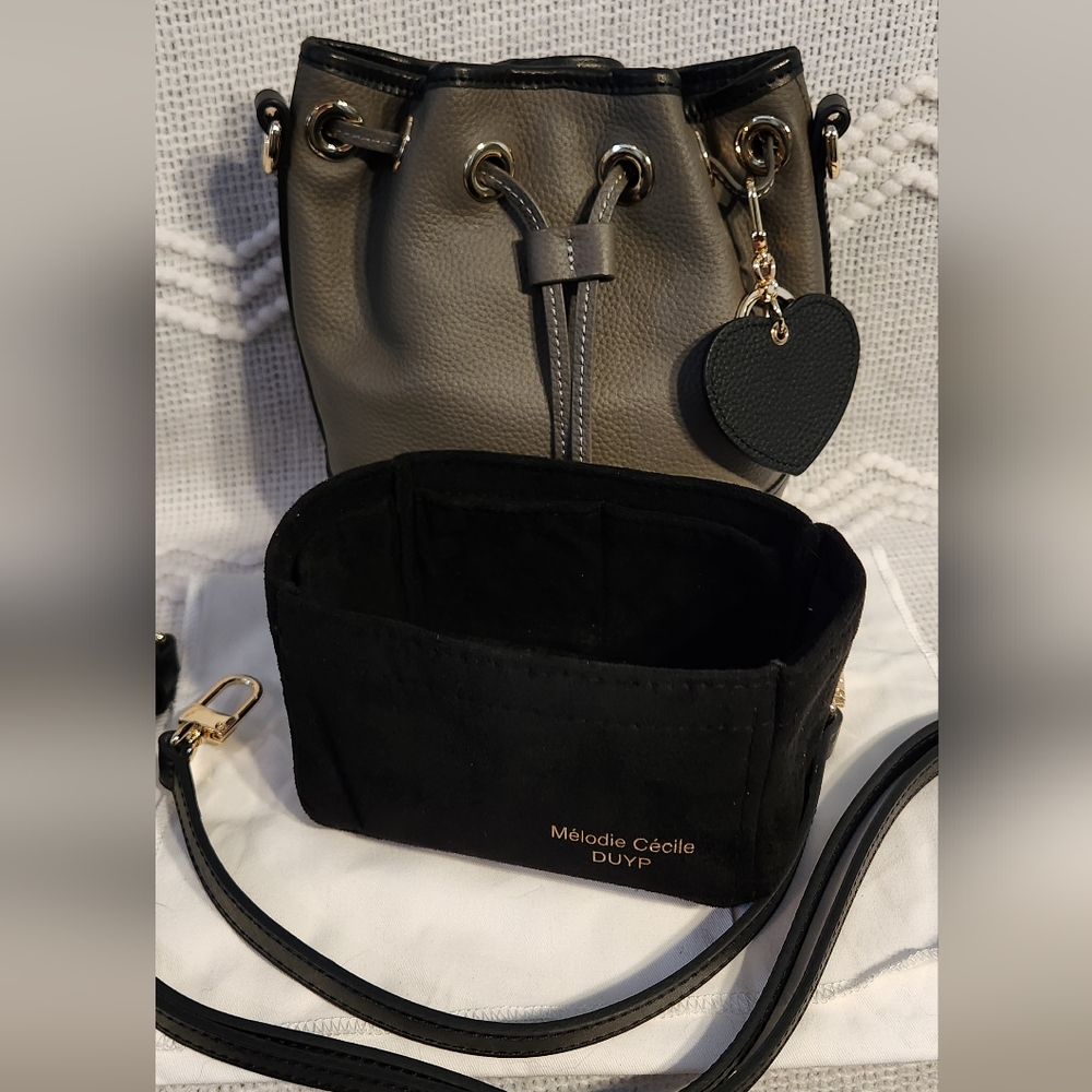 DUYP Black and Grey Bucket Bag